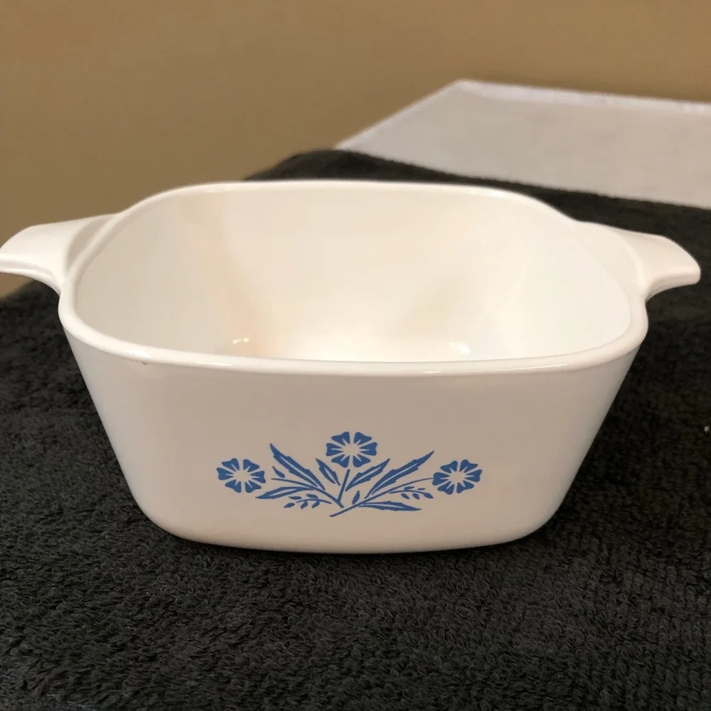 Vintage CorningWare Blue Cornflower P-43-B Petite Casserole Dish 2 3/4 Cup